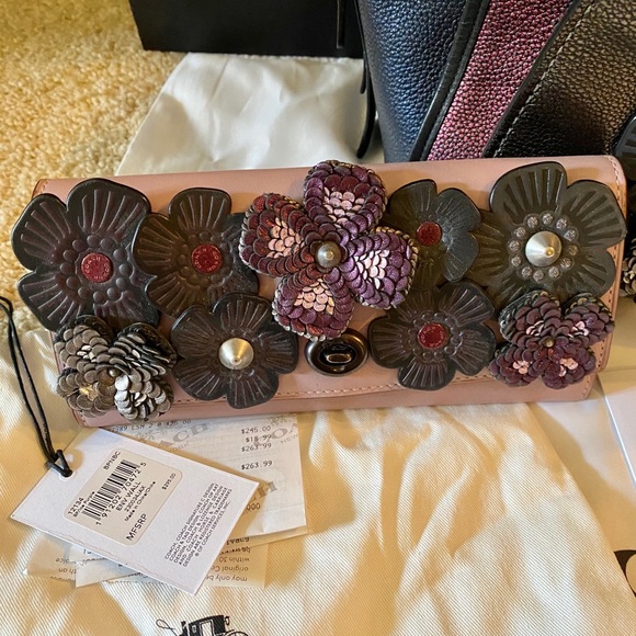 Coach Metallic Colorblock Dreamer & Custom Wallet - Picture 3 of 11